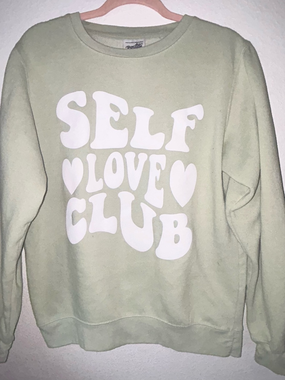 Self Love Club Women’s Crewneck Sweatshirt - Pale Green